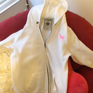 Victoria secret pink sweatshirt zip up